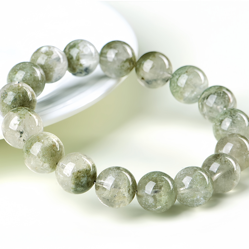 green crystal, green phantom bracelet