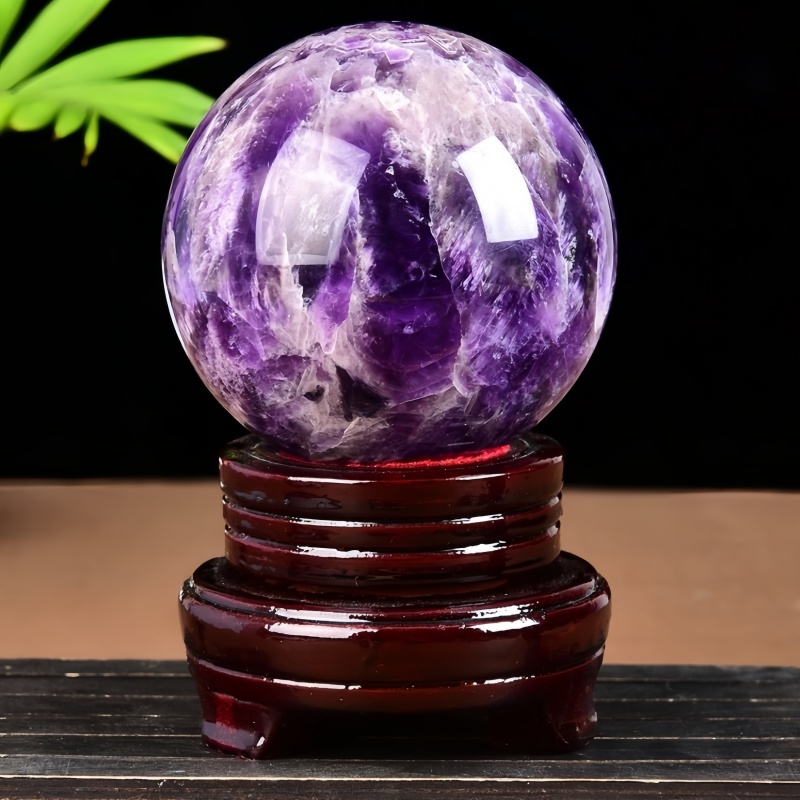purple crystal ball decoration